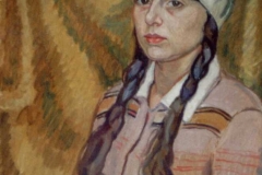 stanislaw-kopystynski-64-portret-dziewczyny-z-warkoczami